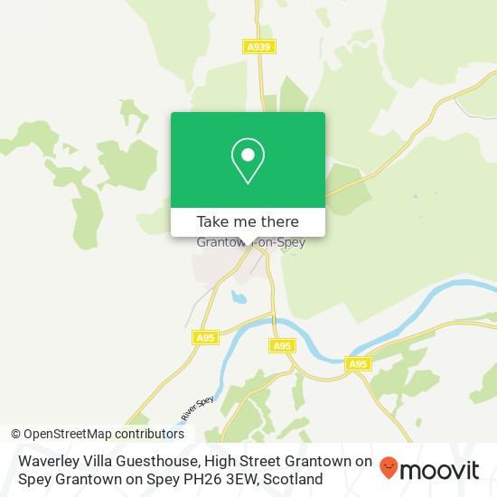 Waverley Villa Guesthouse, High Street Grantown on Spey Grantown on Spey PH26 3EW map