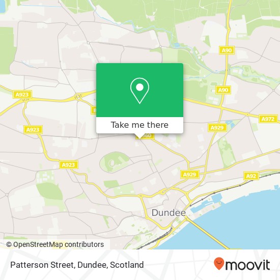 Patterson Street, Dundee map