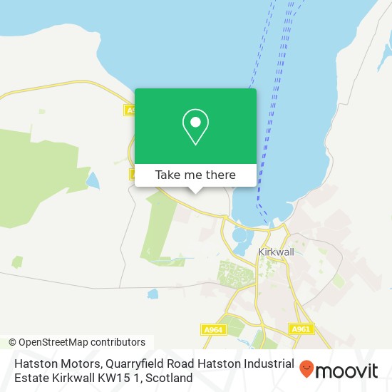 Hatston Motors, Quarryfield Road Hatston Industrial Estate Kirkwall KW15 1 map