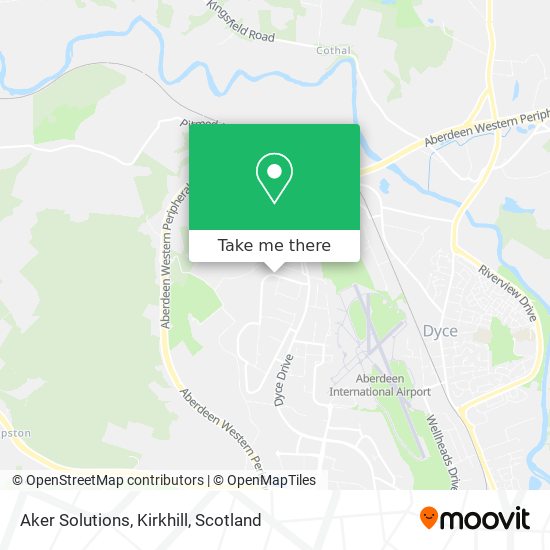 Aker Solutions, Kirkhill map