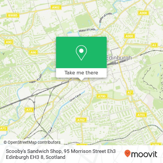 Scooby's Sandwich Shop, 95 Morrison Street Eh3 Edinburgh EH3 8 map