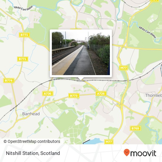 Nitshill Station map