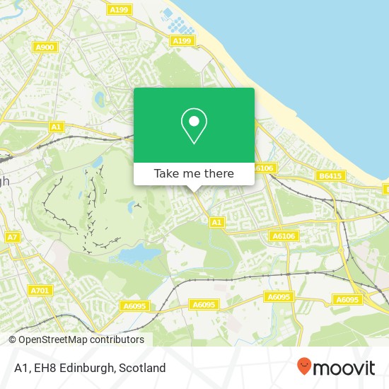 A1, EH8 Edinburgh map