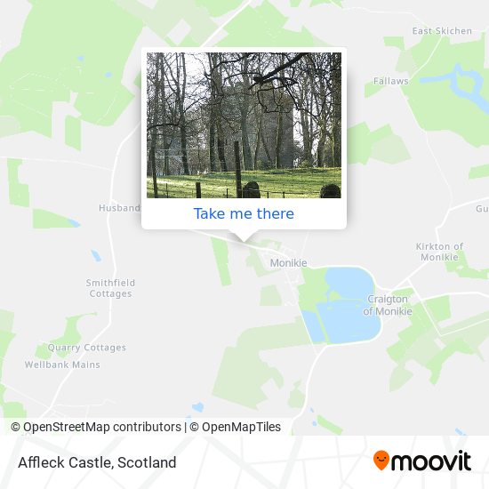 Affleck Castle map