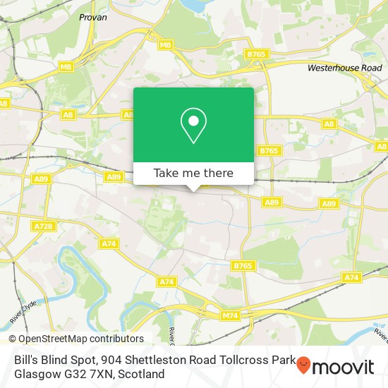 Bill's Blind Spot, 904 Shettleston Road Tollcross Park Glasgow G32 7XN map