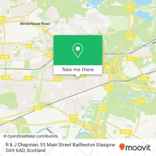 R & J Chapman, 53 Main Street Baillieston Glasgow G69 6AD map