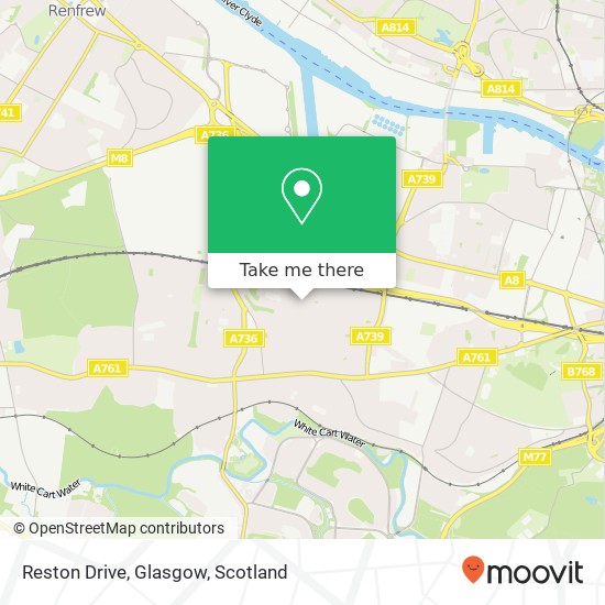 Reston Drive, Glasgow map