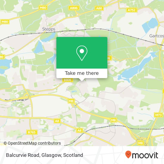 Balcurvie Road, Glasgow map