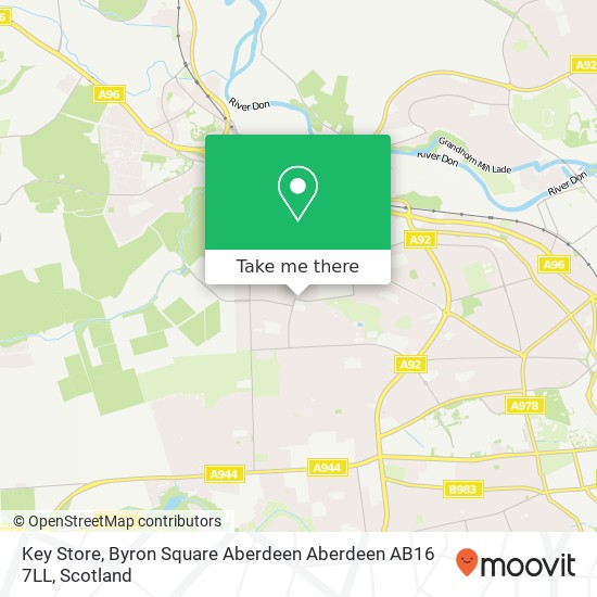 Key Store, Byron Square Aberdeen Aberdeen AB16 7LL map