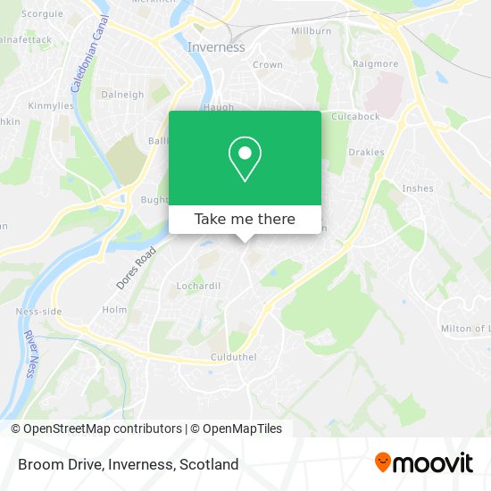 Broom Drive, Inverness map