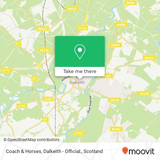 Coach & Horses, Dalkeith - Official. map