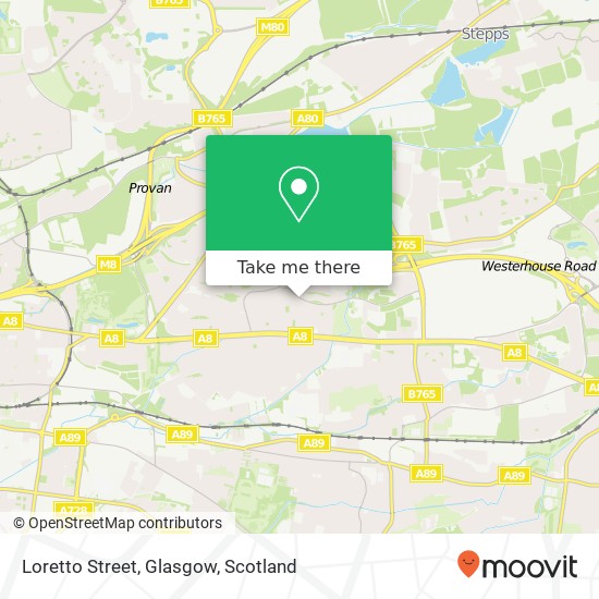 Loretto Street, Glasgow map