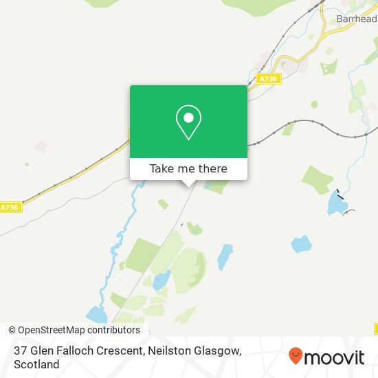 37 Glen Falloch Crescent, Neilston Glasgow map