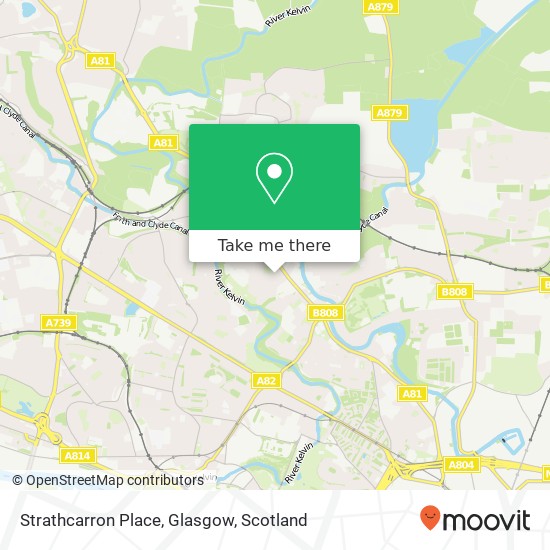 Strathcarron Place, Glasgow map