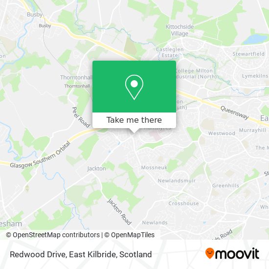 Redwood Drive, East Kilbride map