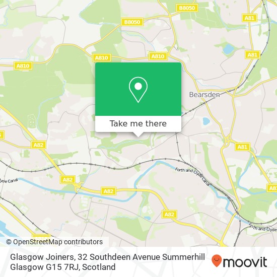 Glasgow Joiners, 32 Southdeen Avenue Summerhill Glasgow G15 7RJ map