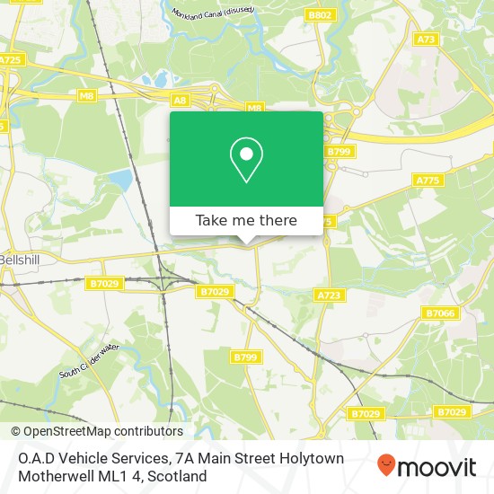 O.A.D Vehicle Services, 7A Main Street Holytown Motherwell ML1 4 map