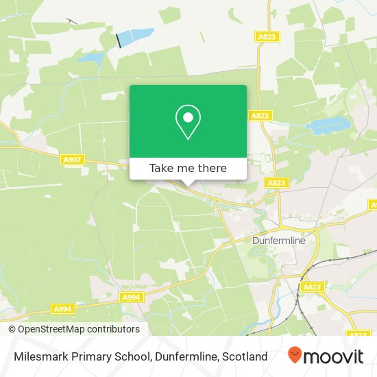 Milesmark Primary School, Dunfermline map