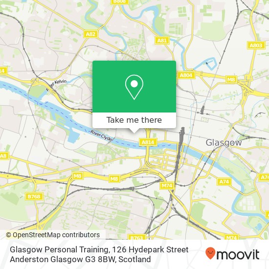 Glasgow Personal Training, 126 Hydepark Street Anderston Glasgow G3 8BW map