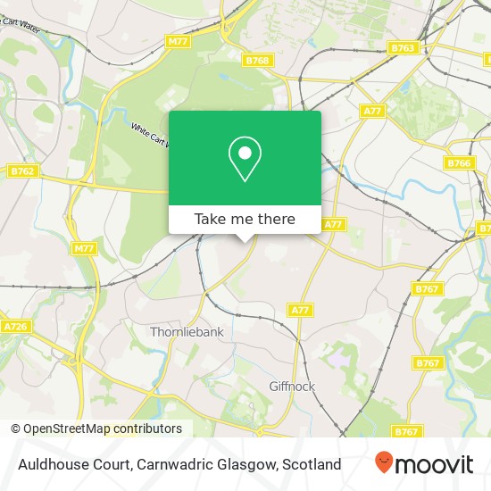 Auldhouse Court, Carnwadric Glasgow map