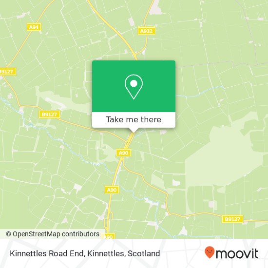 Kinnettles Road End, Kinnettles map