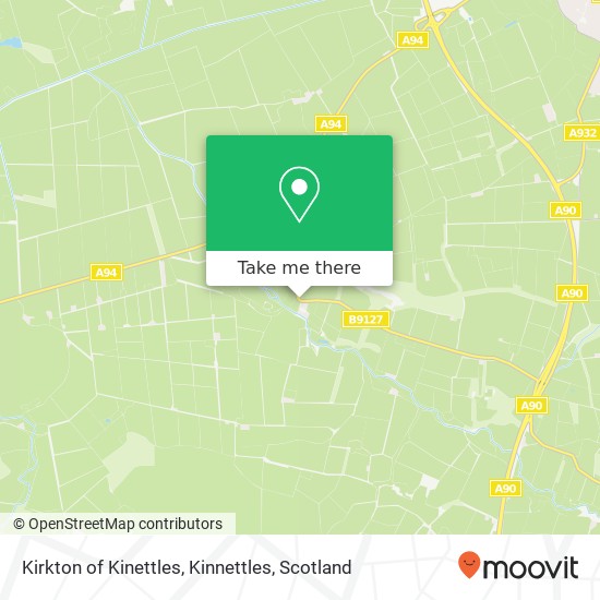 Kirkton of Kinettles, Kinnettles map