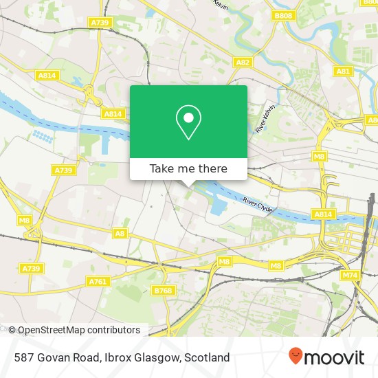 587 Govan Road, Ibrox Glasgow map