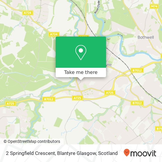 2 Springfield Crescent, Blantyre Glasgow map