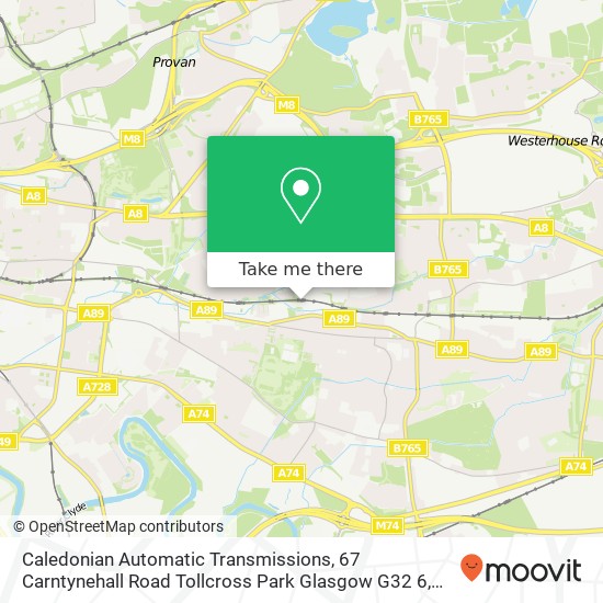 Caledonian Automatic Transmissions, 67 Carntynehall Road Tollcross Park Glasgow G32 6 map