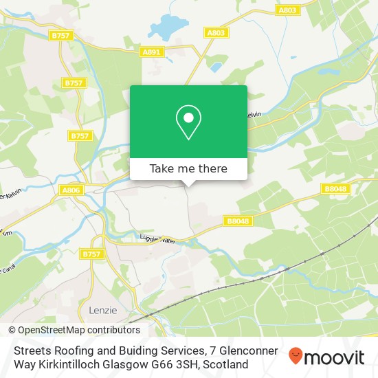 Streets Roofing and Buiding Services, 7 Glenconner Way Kirkintilloch Glasgow G66 3SH map
