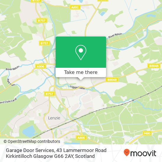 Garage Door Services, 43 Lammermoor Road Kirkintilloch Glasgow G66 2AY map