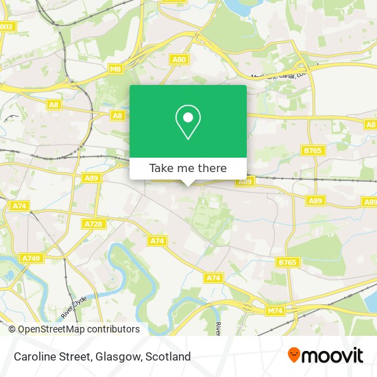 Caroline Street, Glasgow map