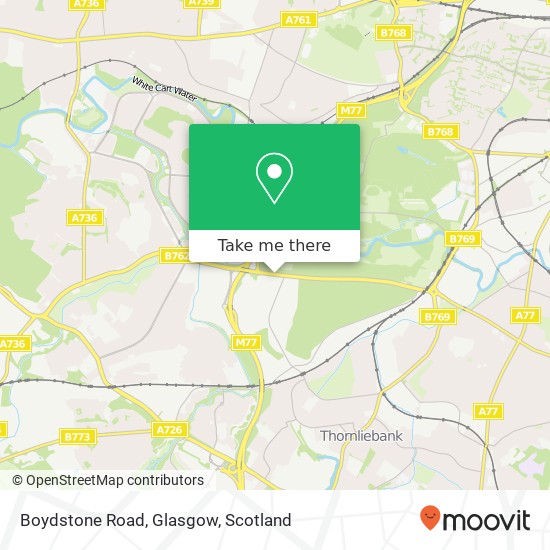 Boydstone Road, Glasgow map