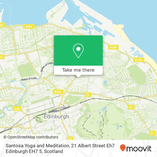 Santosa Yoga and Meditation, 21 Albert Street Eh7 Edinburgh EH7 5 map
