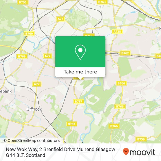 New Wok Way, 2 Brenfield Drive Muirend Glasgow G44 3LT map