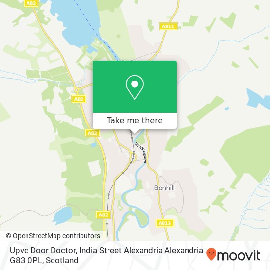 Upvc Door Doctor, India Street Alexandria Alexandria G83 0PL map