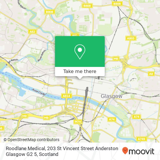 Roodlane Medical, 203 St Vincent Street Anderston Glasgow G2 5 map