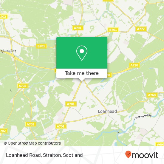 Loanhead Road, Straiton map