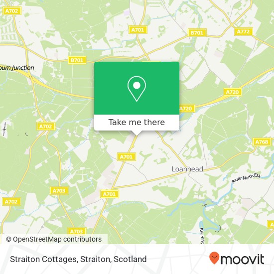 Straiton Cottages, Straiton map