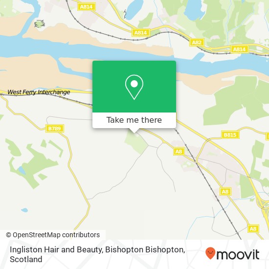 Ingliston Hair and Beauty, Bishopton Bishopton map