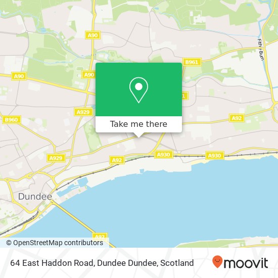 64 East Haddon Road, Dundee Dundee map