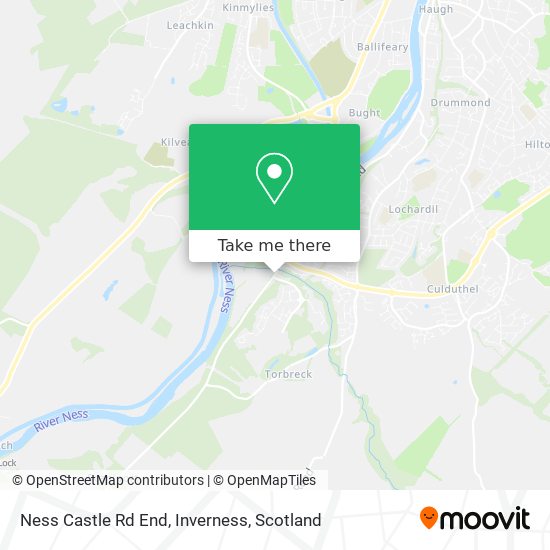 Ness Castle Rd End, Inverness map