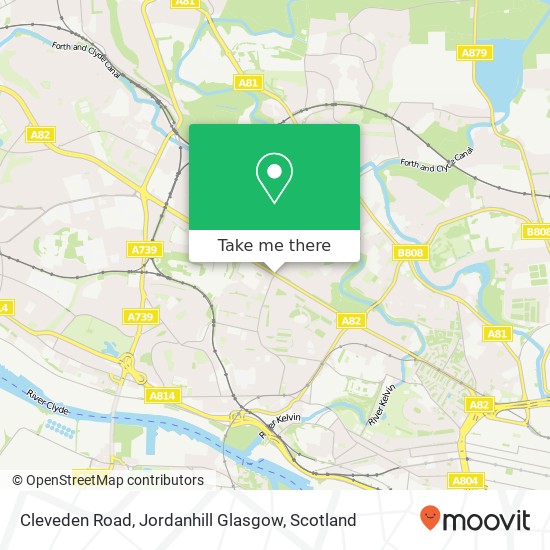 Cleveden Road, Jordanhill Glasgow map