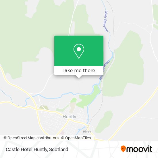 Castle Hotel Huntly map