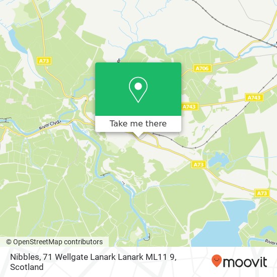 Nibbles, 71 Wellgate Lanark Lanark ML11 9 map