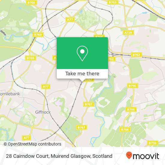 28 Cairndow Court, Muirend Glasgow map