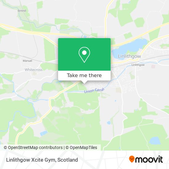 Linlithgow Xcite Gym map
