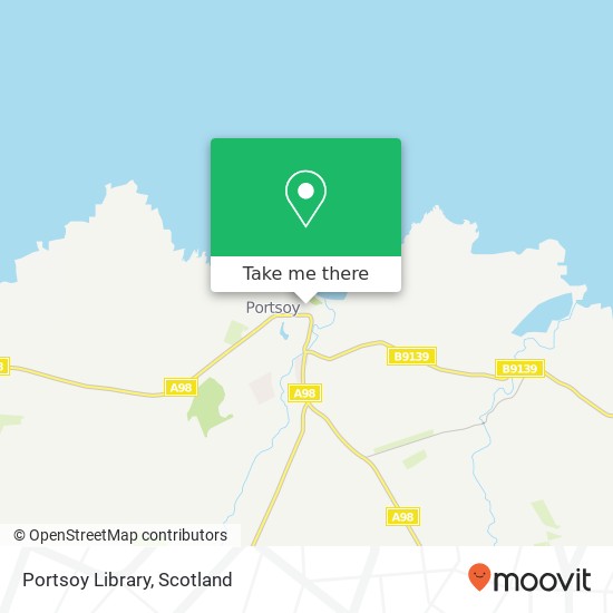 Portsoy Library map