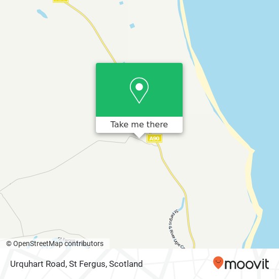 Urquhart Road, St Fergus map
