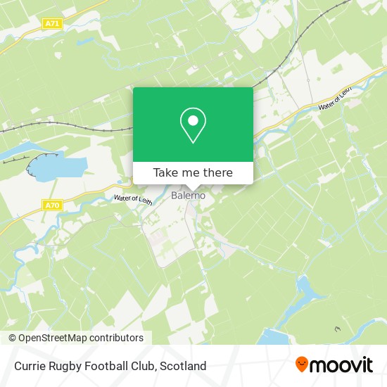Currie Rugby Football Club map